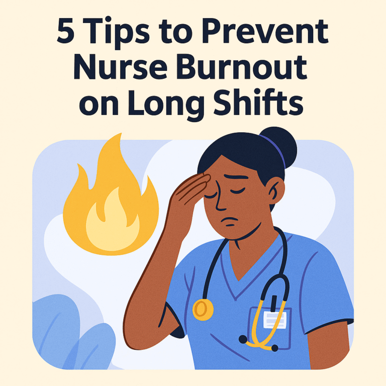 5 Tips to Prevent Nurse Burnout on Long Shifts